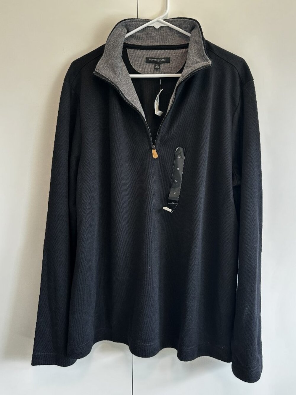 NWT Banana Republic Factory Men's Long Sleeve Half Zip Sweater Size XL